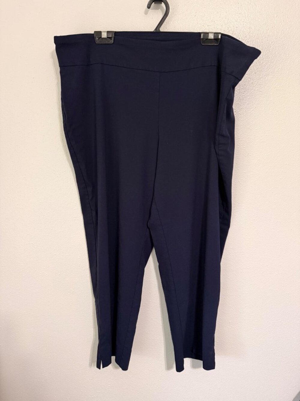 Zac & Rachel Pull On Pants Navy Blue Ankle Length Womans 24W